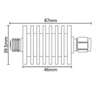 30W N Male to Female Connector RF attenuator,1-50db,DC to 3GHz,50 Ohm