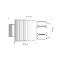 5Watt N-JK RF attenuator,DC to 4GHz,50 Ohm,1-40db