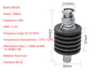 BECEN 10W BNC male to female connector RF attenuator,1-40db,DC to 3GHz,50 Ohm