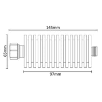 100Watt  (7/16) DIN-JK  RF attenuator,DC to 3GHz,50 Ohm,1-50db